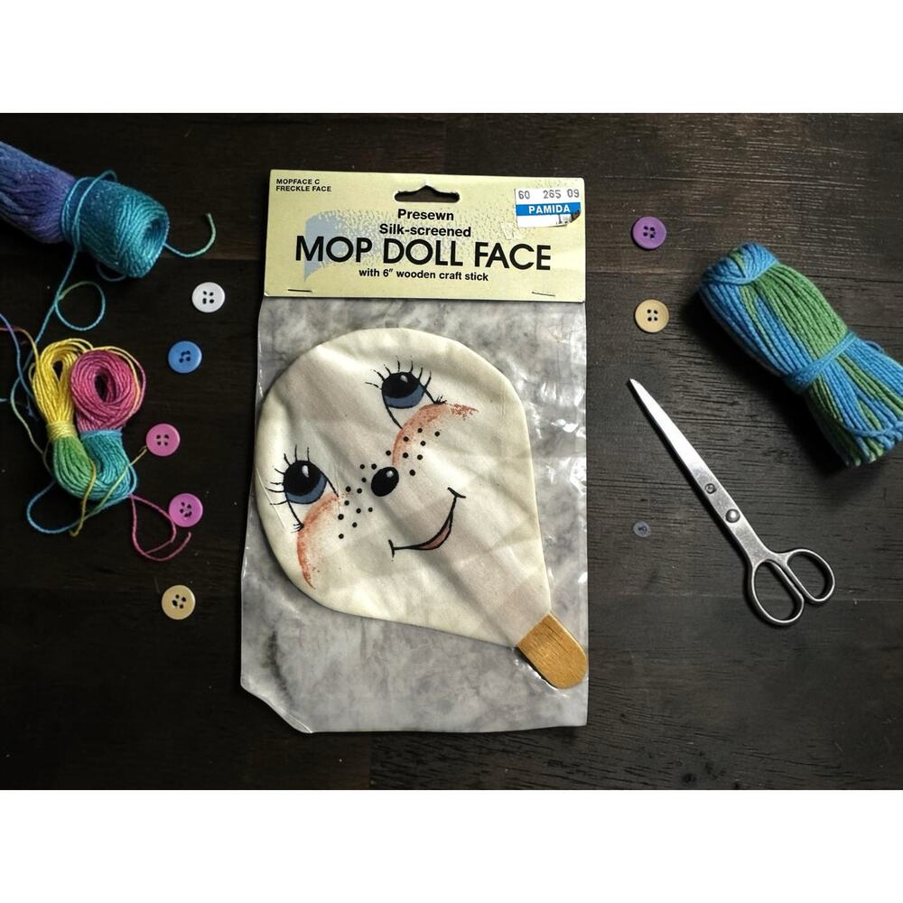 Vintage Mop Doll Face Kit NOS